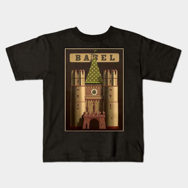 Basel, Switzerland Kids T-Shirt by Donkeh23